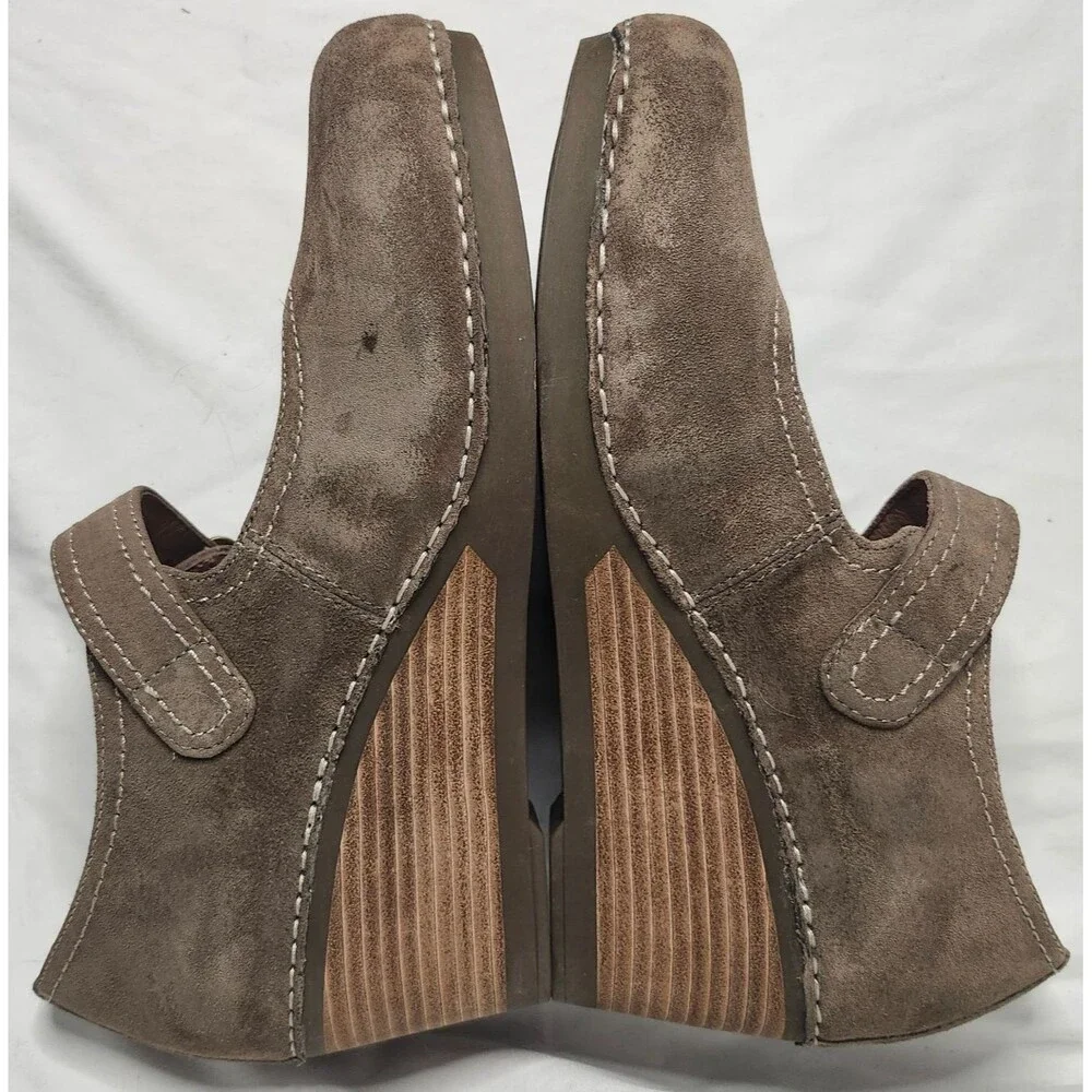 Dansko Sandy Morel Suede Wedge Mary Jane 39 US 8.5-9 Waterproof Comfort - Picture 4 of 8